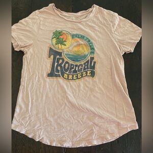 Old Navy Girl’s Pink Tropical T-shirt